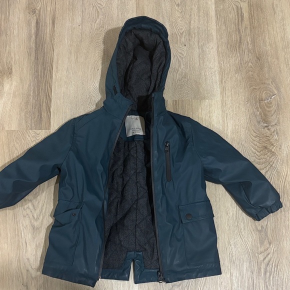 Zara Kids Raincoat - Dark Blue/Teal - Picture 1 of 3